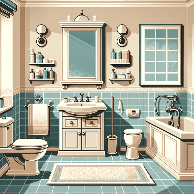 the bathroom